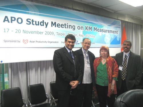 Kamlesh Prakash of APO, Apin, Kim Sbarcea of NZ/Austrlia and Praba Nair of Singapore